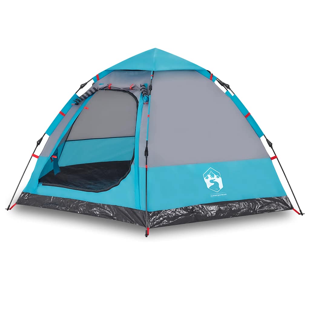 Vidaxl campingtelt 4-personers quick release blå