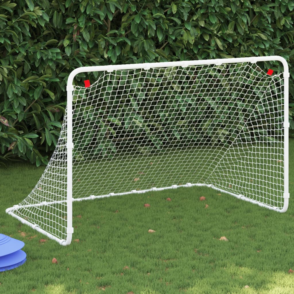 Vidaxx fodboldmål hvid 122x81x81 cm stål