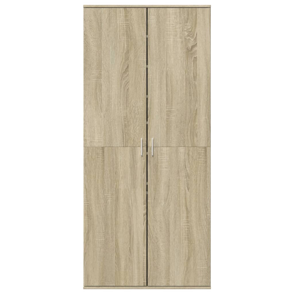 VidaXL Skoskab 80x39x178 cm spånplade sonoma eg