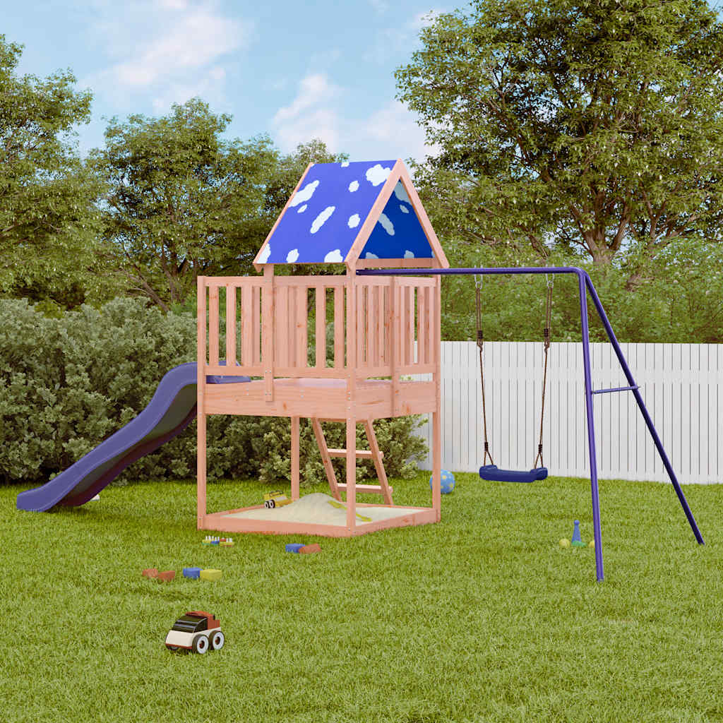 VidaXL Legehus massivt Douglas træ