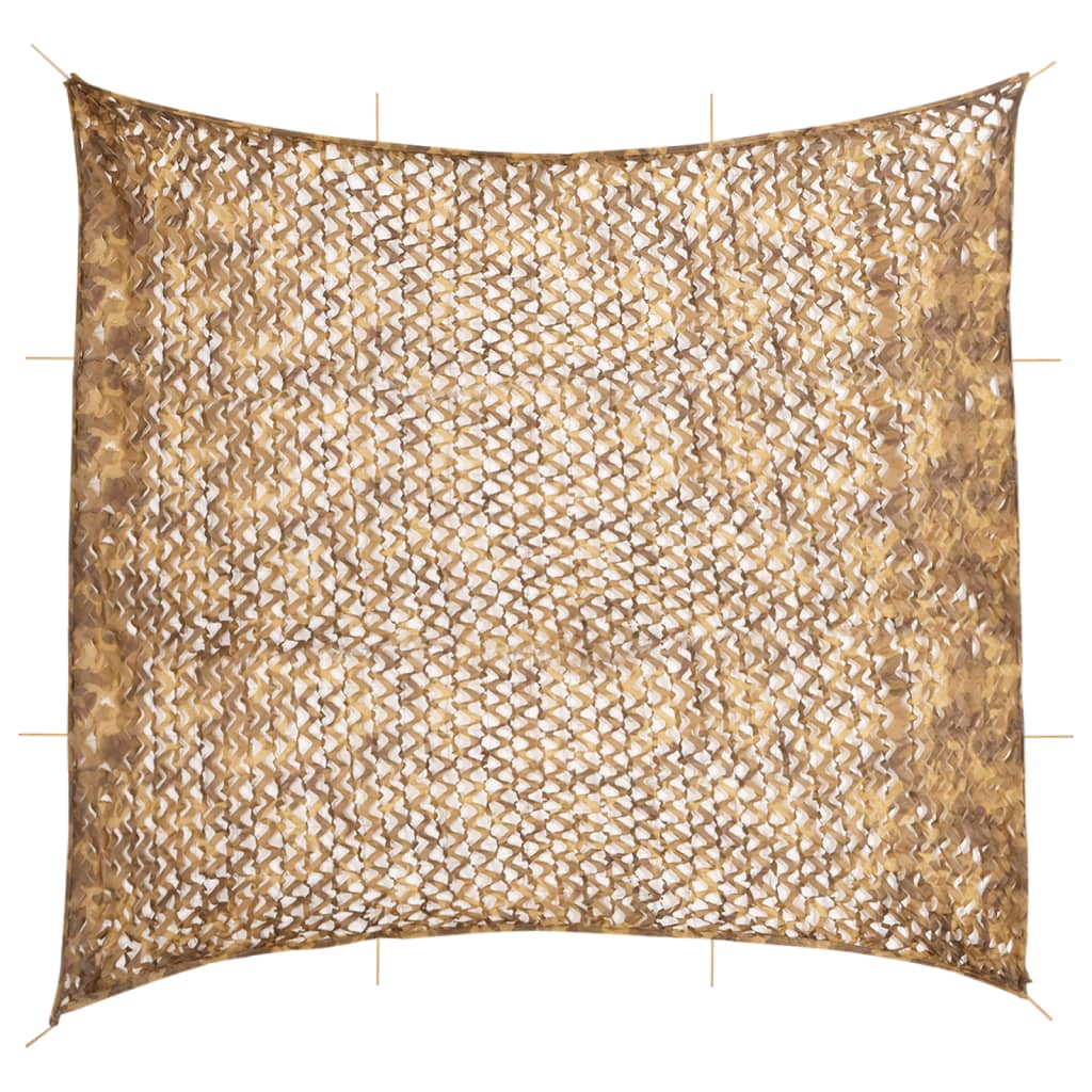 Vidaxx camouflagenet med opbevaringspose 614x581 cm sandfarvet