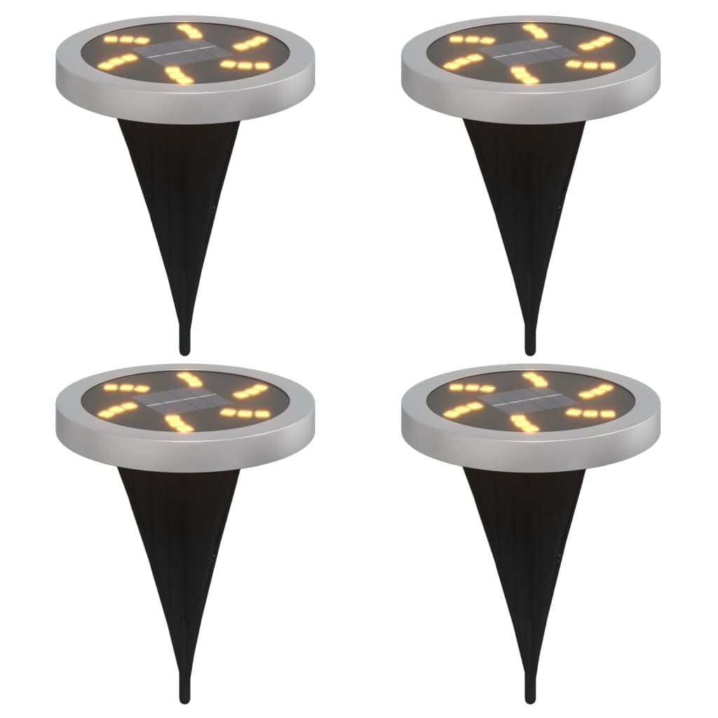 Vidaxx jordlamper 4 stk solar med jordspyd varm hvid