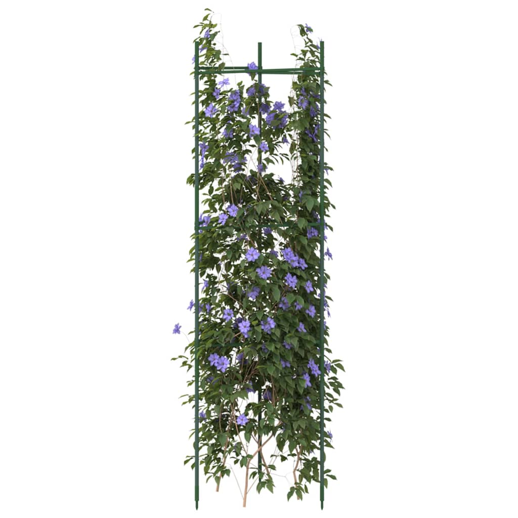 Vidaxl tomatbur 2 stk 116 cm stål og polypropylen