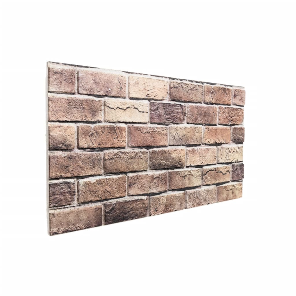 VidaXL Vægpaneler 10 stk 3D 100x50 cm EPS brun