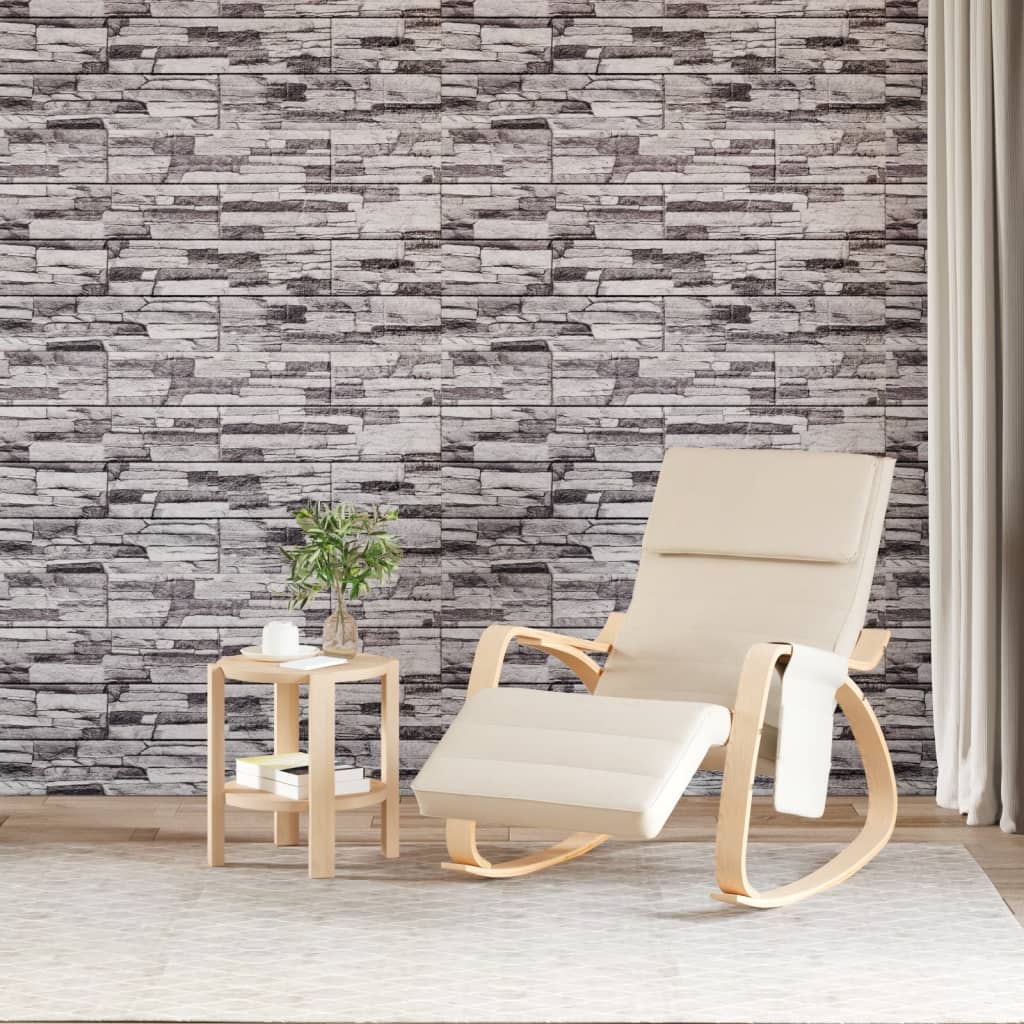 VidaXL vægpaneler 10 stk 3d 100x50 cm eps lysegrå