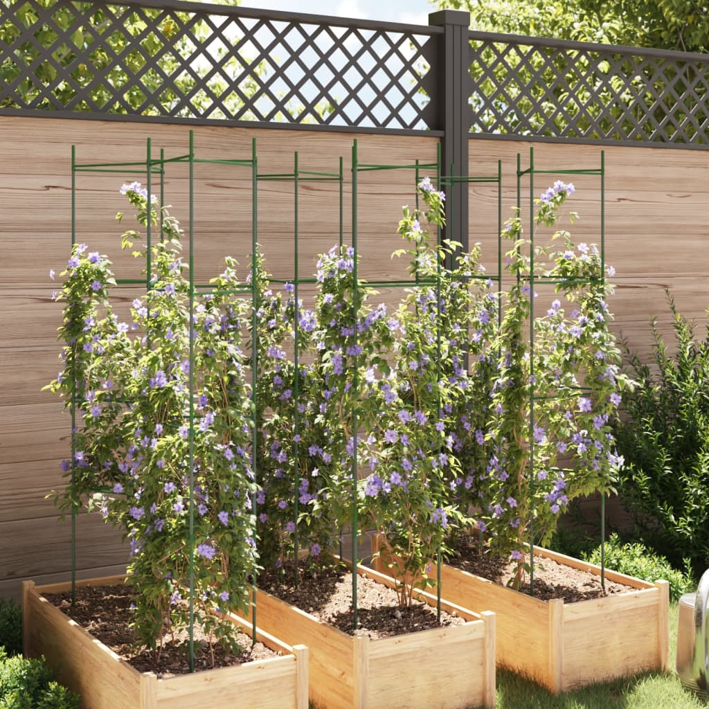 Vidaxl tomatbur 6 stk 154 cm stål og polypropylen