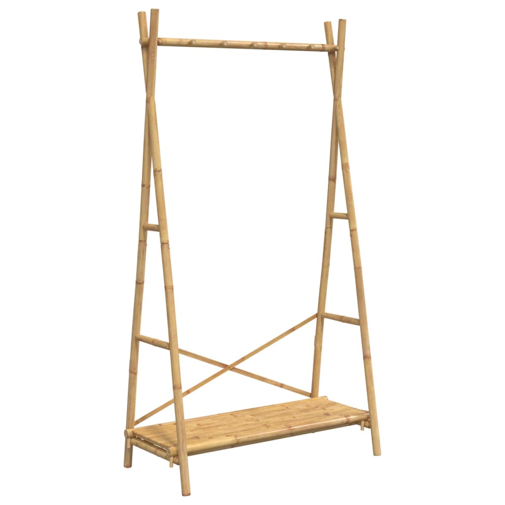 Vidaxx tøjstativ med hylde 102x50x190 cm bambus