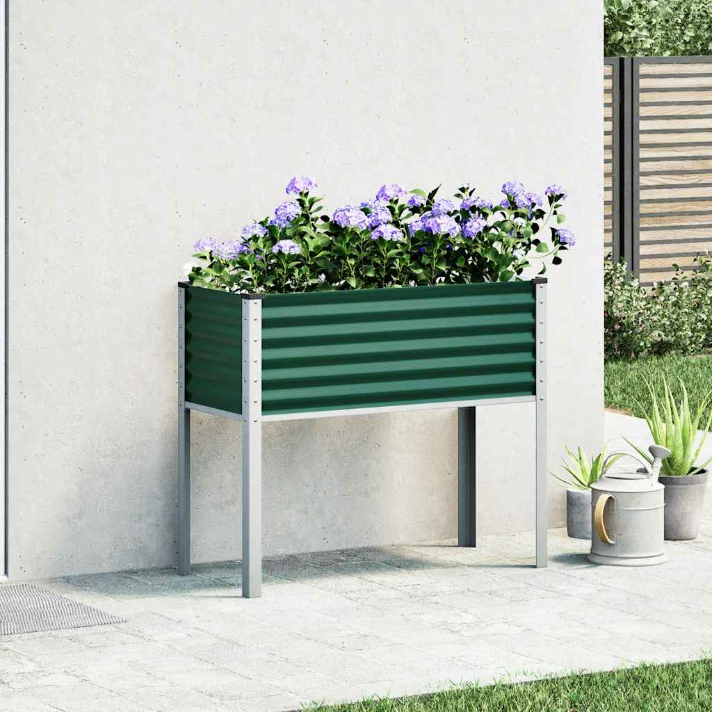 Vidaxx plantekasse grøn 100x45x90 cm stål