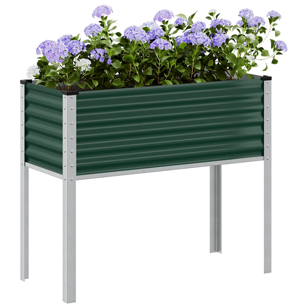 Vidaxx plantekasse grøn 100x45x90 cm stål