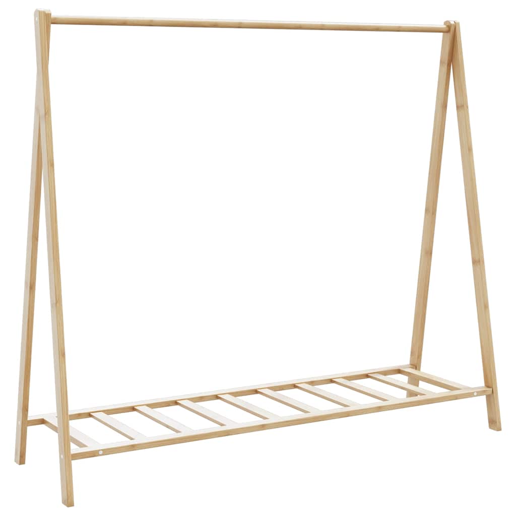 Vidaxx tøjstativ med hylder 106x34x102 cm bambus