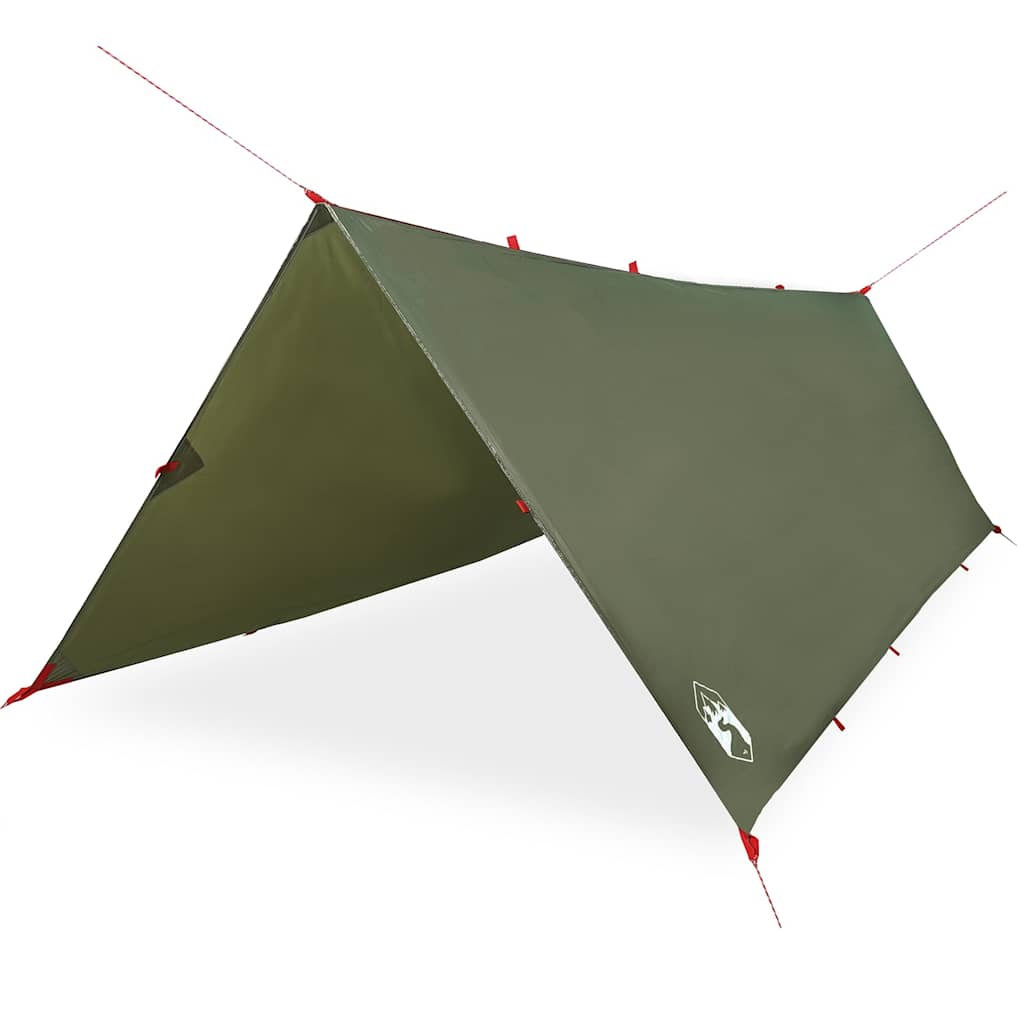 Vidaxx campingfortelt vandtæt 406x306 cm olivengrøn