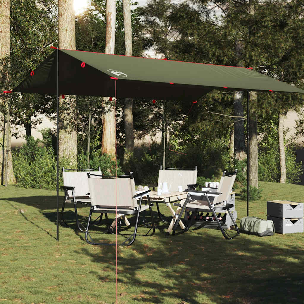 Vidaxx campingfortelt vandtæt 406x306 cm olivengrøn