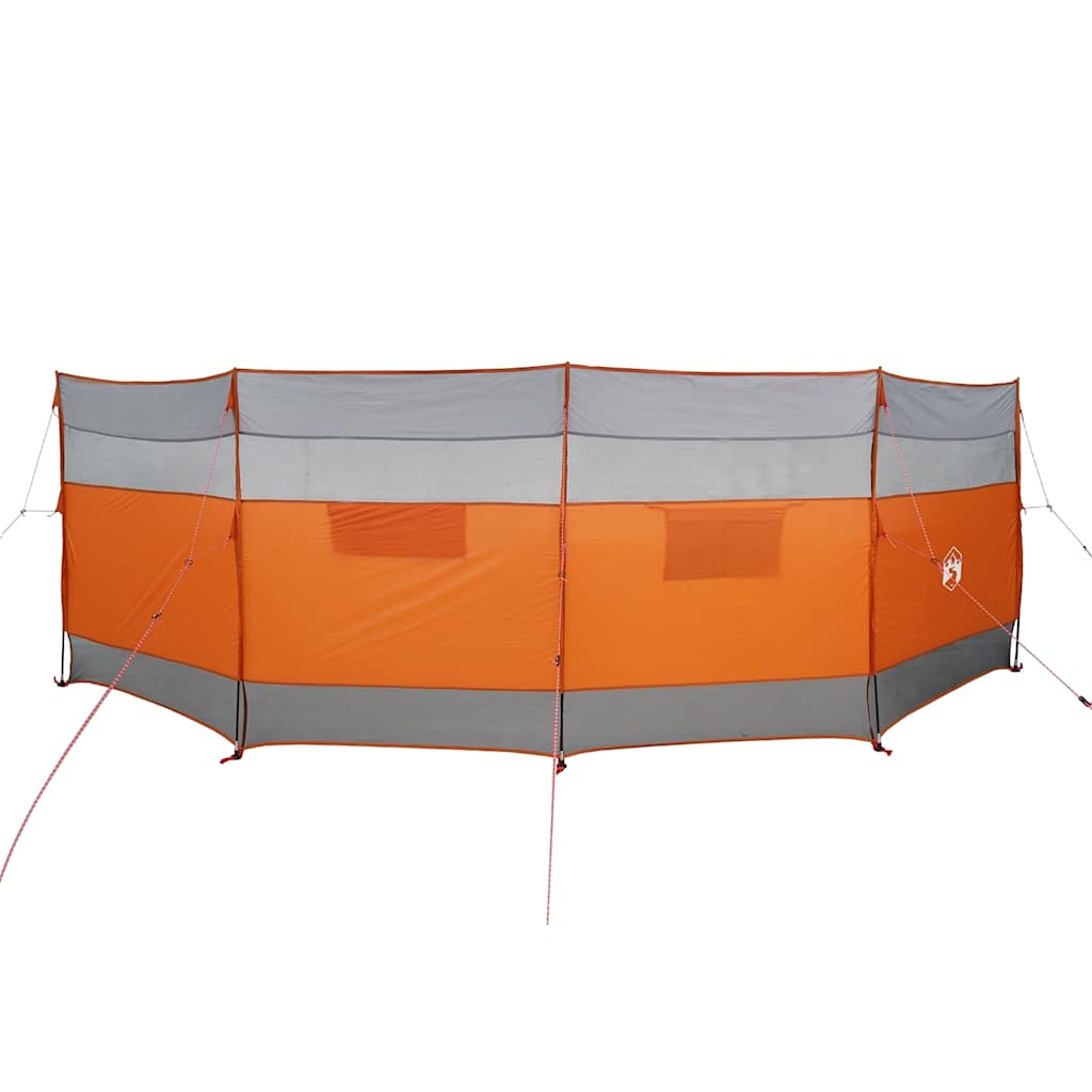 VidaXL forrude camping vandtæt 510x153 cm grå og orange