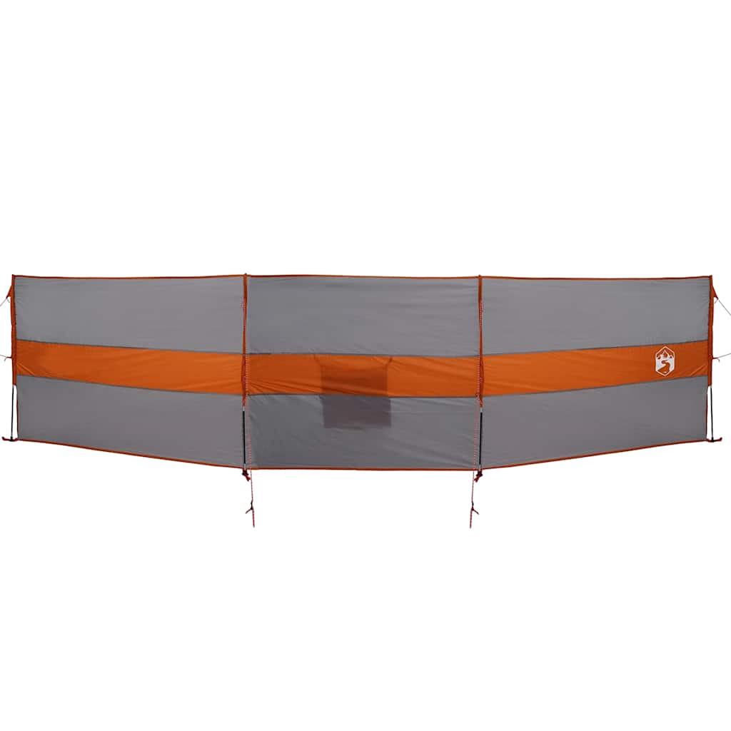 VidaXL forrude camping vandtæt 490x123 cm grå og orange