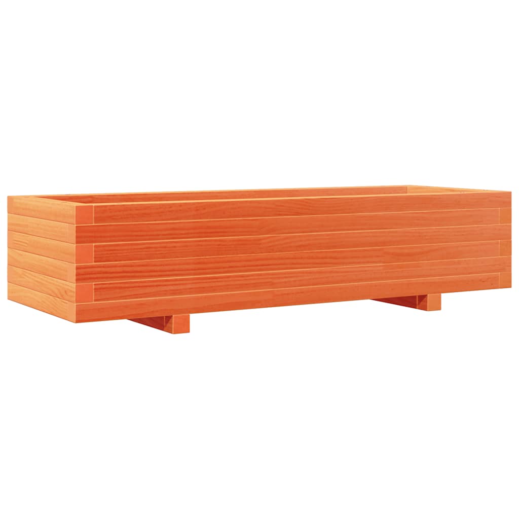 Vidaxx plantekasse 110x40x26,5 cm massiv fyrretræ, vask brun