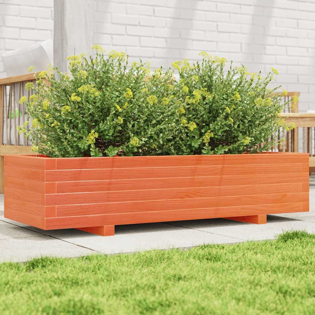 Vidaxx plantekasse 110x40x26,5 cm massiv fyrretræ, vask brun