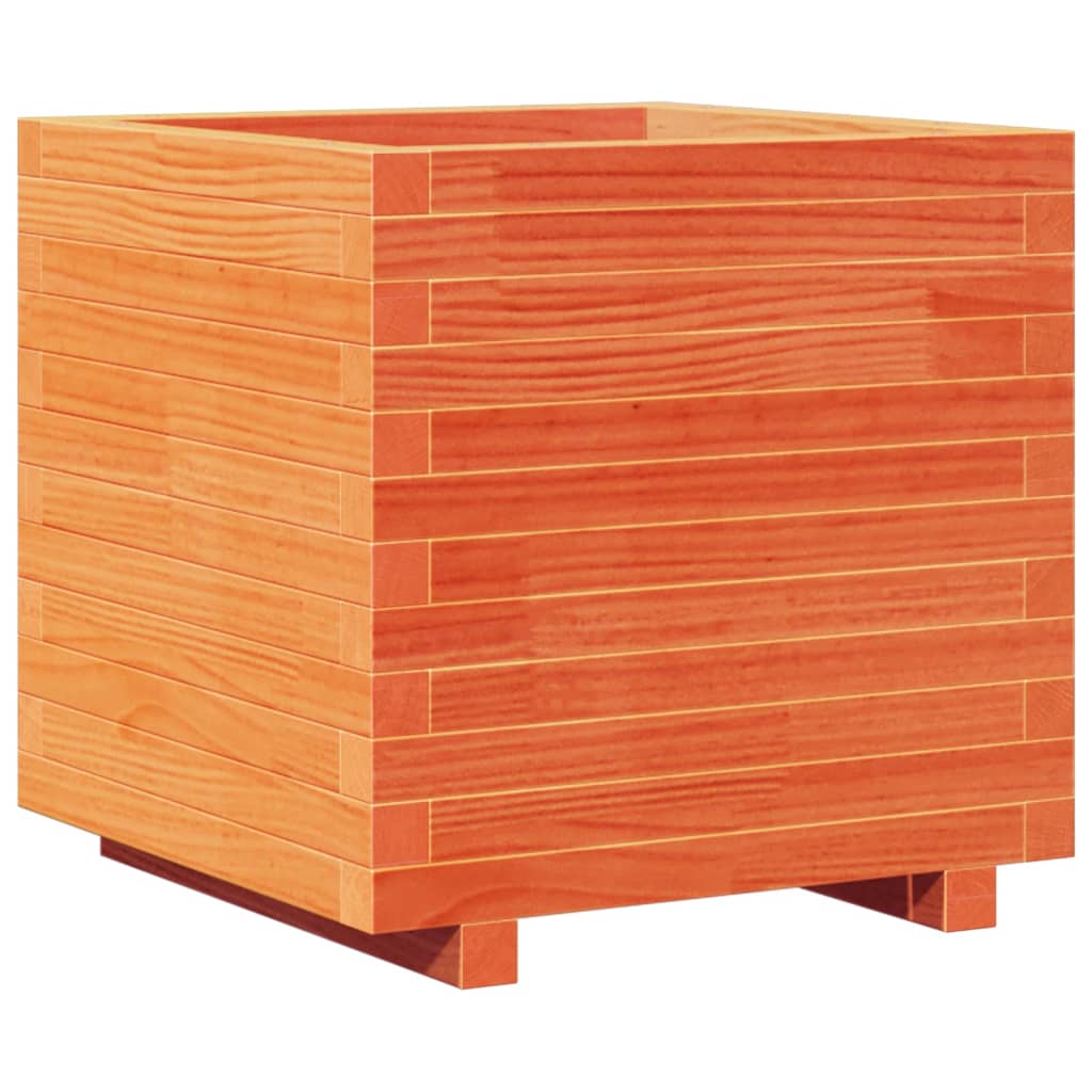 Vidaxx plantekasse 50x50x49,5 cm massiv fyrretræ, vask brun