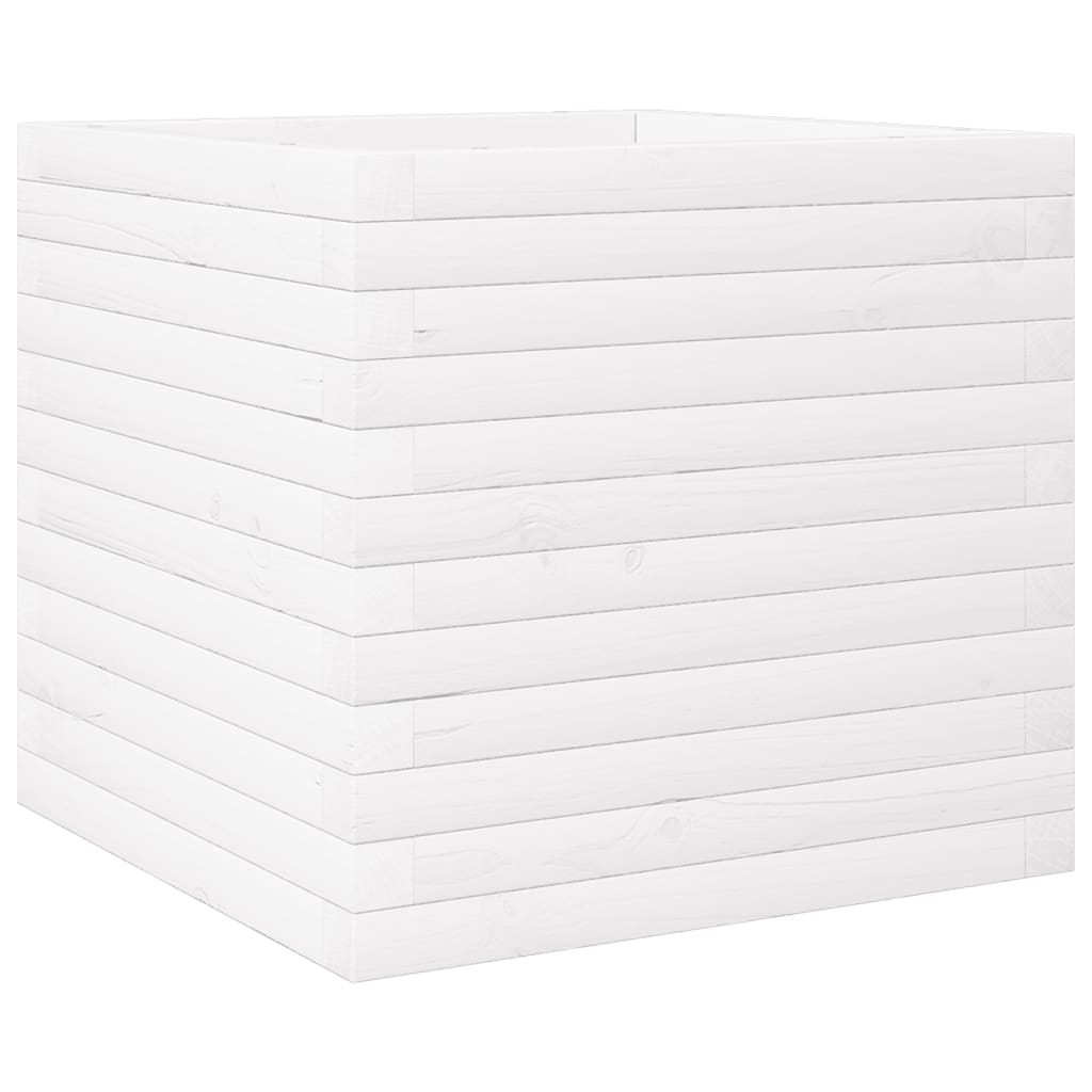 Vidaxx plantekasse 50x50x46 cm massiv fyrretræ hvid