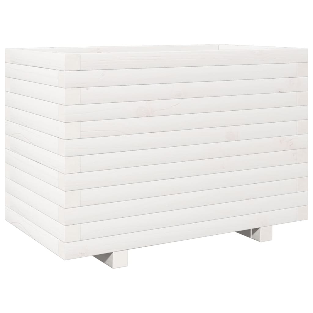 Vidaxx plantekasse 70x40x49,5 cm massiv fyrretræ hvid
