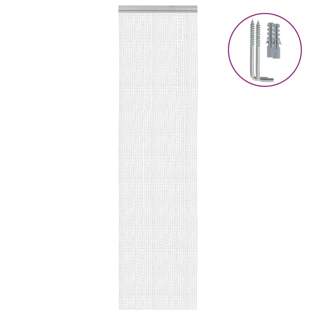 Vidaxx fluegardinkæder 56x186 cm aluminium