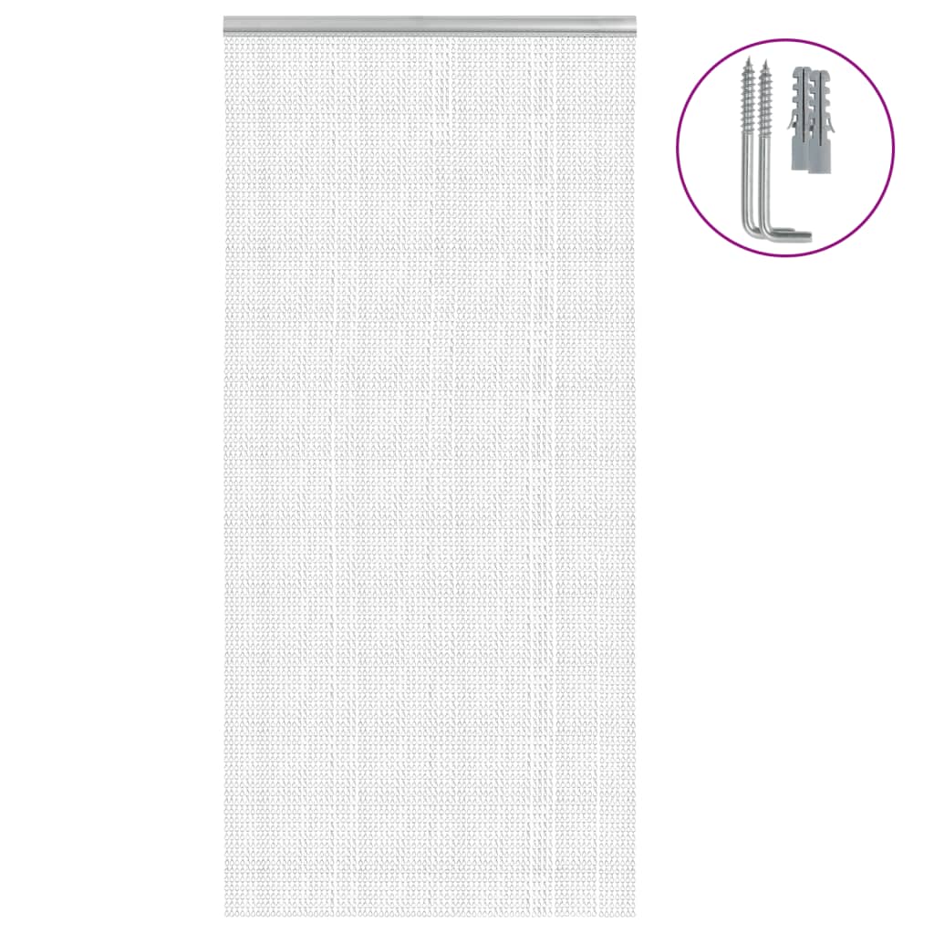Vidaxx fluegardinkæder 100x212 cm aluminium