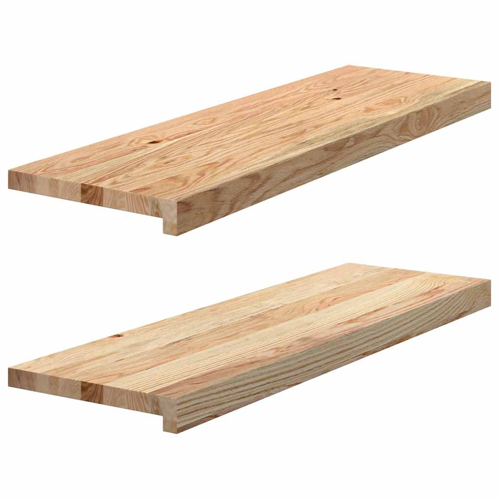 Vidaxx trappetrin 2 stk 80x30x2 cm ubehandlet massiv eg