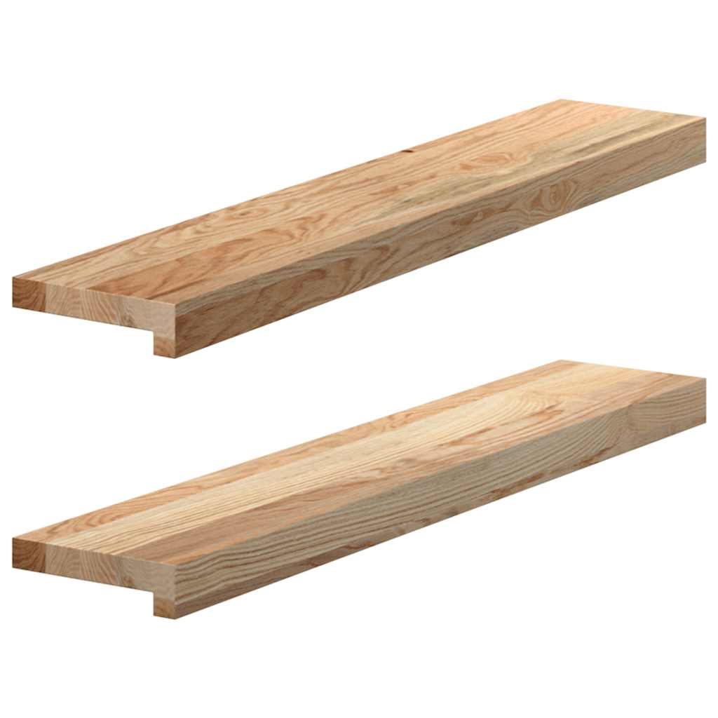 Vidaxx vindueskarme 2 stk ubehandlet 80x15x2 cm massiv eg