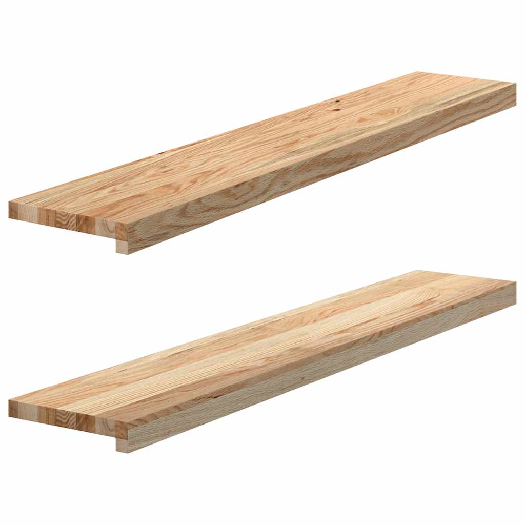 Vidaxx vindueskarme 2 stk ubehandlet 110x20x2 cm massiv eg