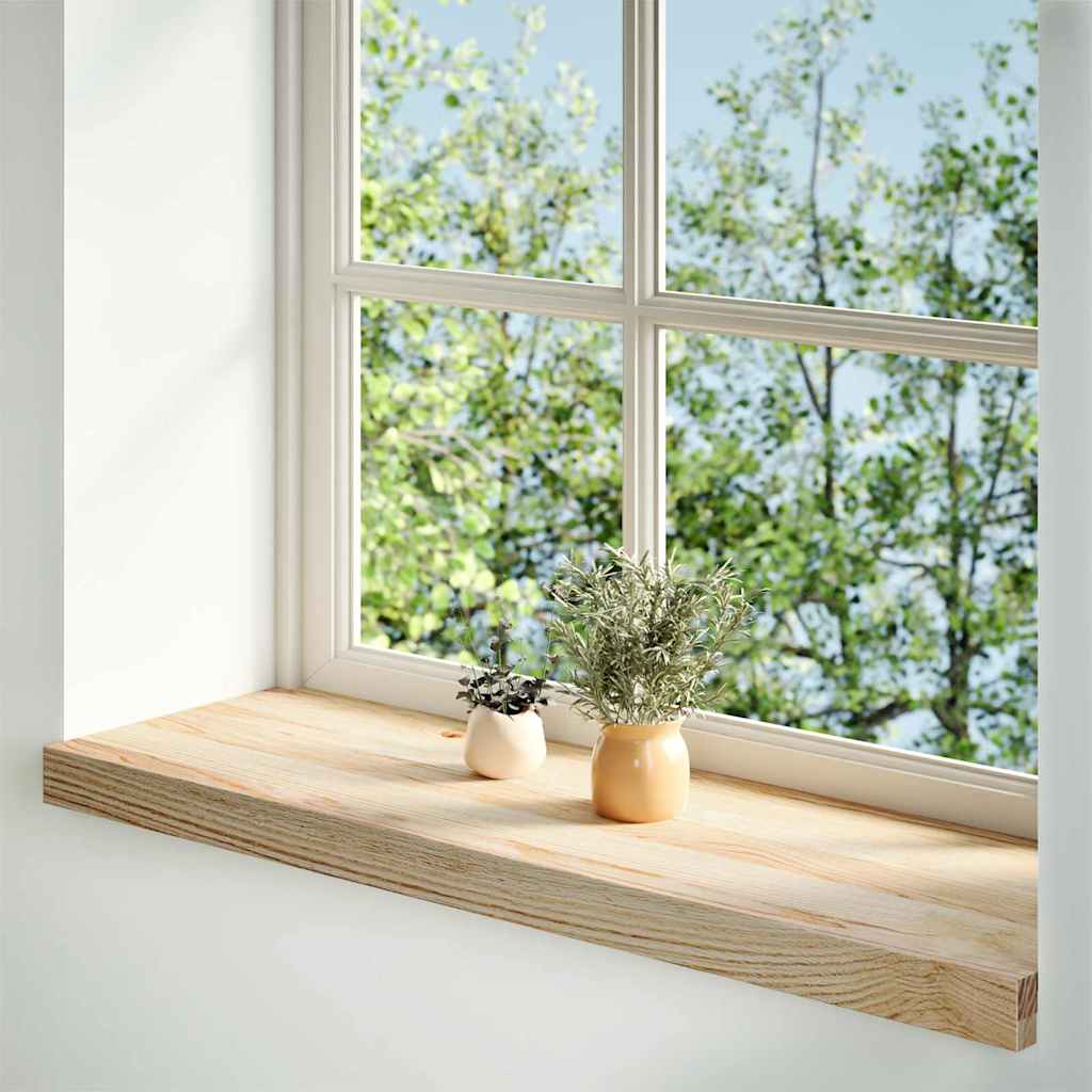 Vidaxx vindueskarme 2 stk ubehandlet 90x30x2 cm massiv eg