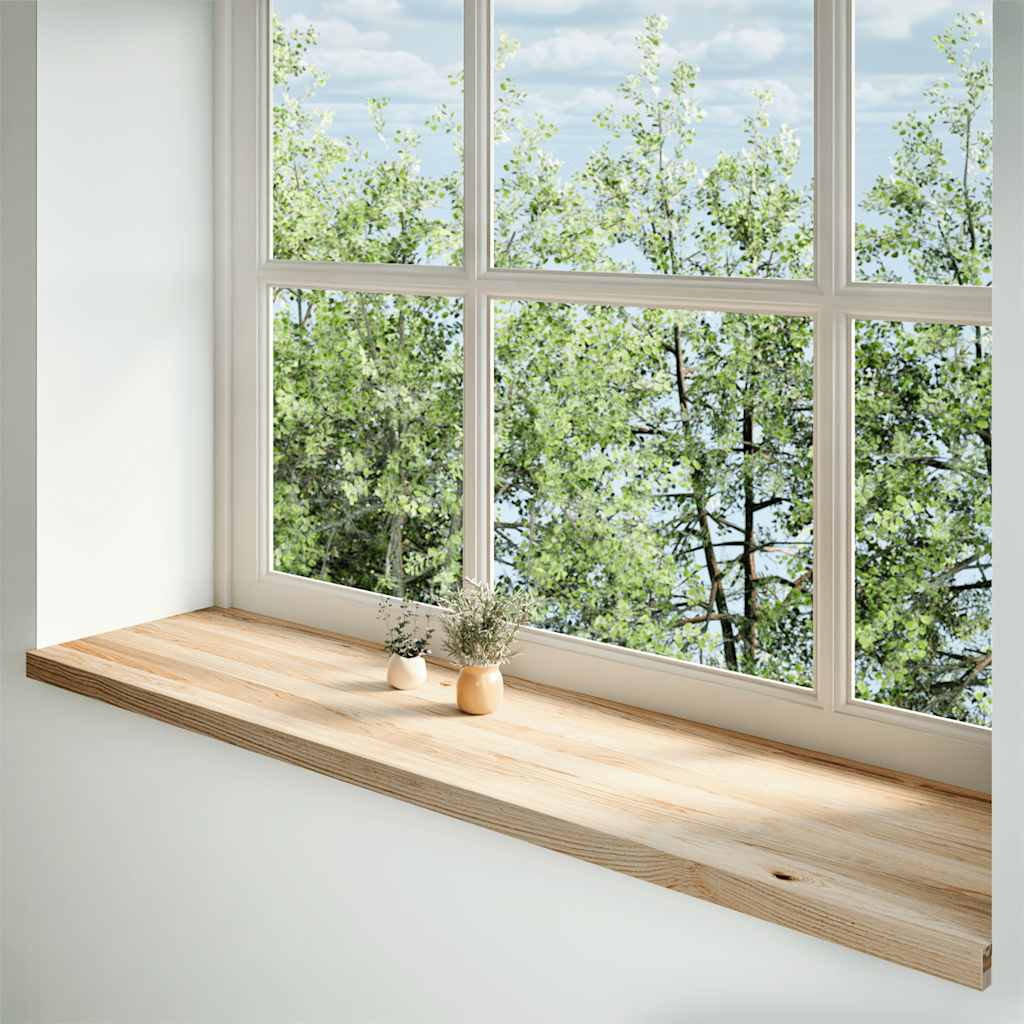 Vidaxx vindueskarme 2 stk ubehandlet 160x40x2 cm massiv eg