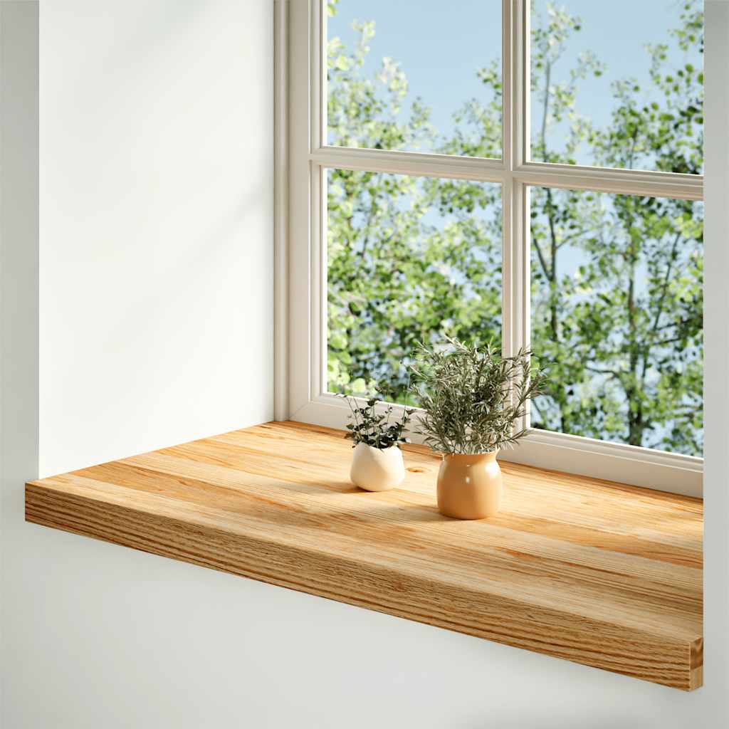 Vidaxx vindueskarme 2 stk 70x40x2 cm massiv eg lysebrun