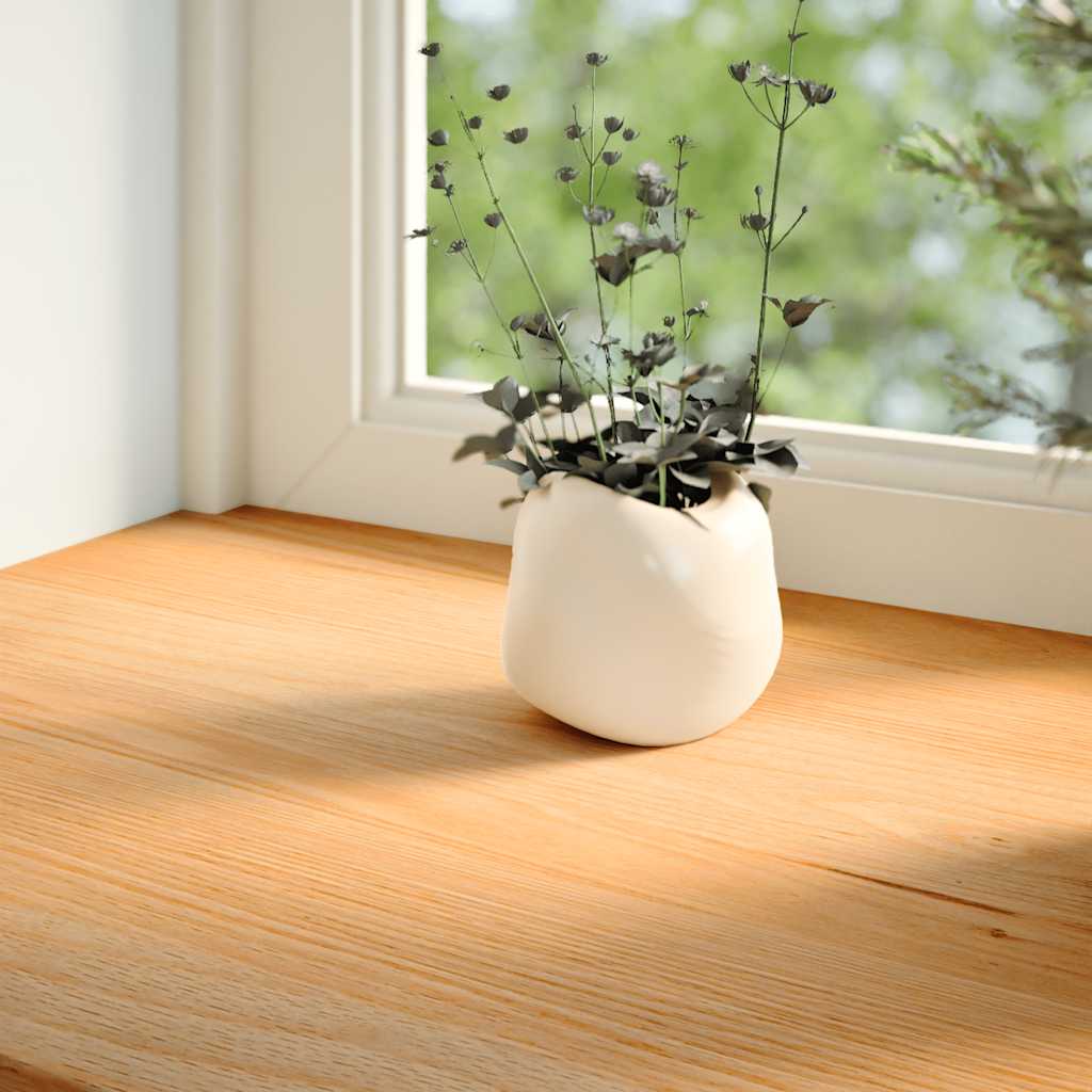 Vidaxx vindueskarme 2 stk 160x40x2 cm massiv eg lysebrun