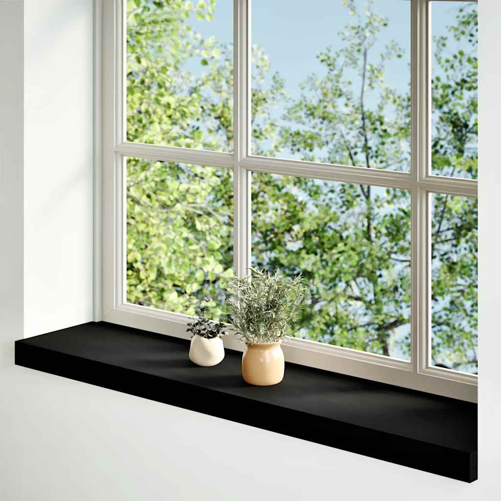 Vidaxx vindueskarme 2 stk 70x20x2 cm massiv eg mørkebrun