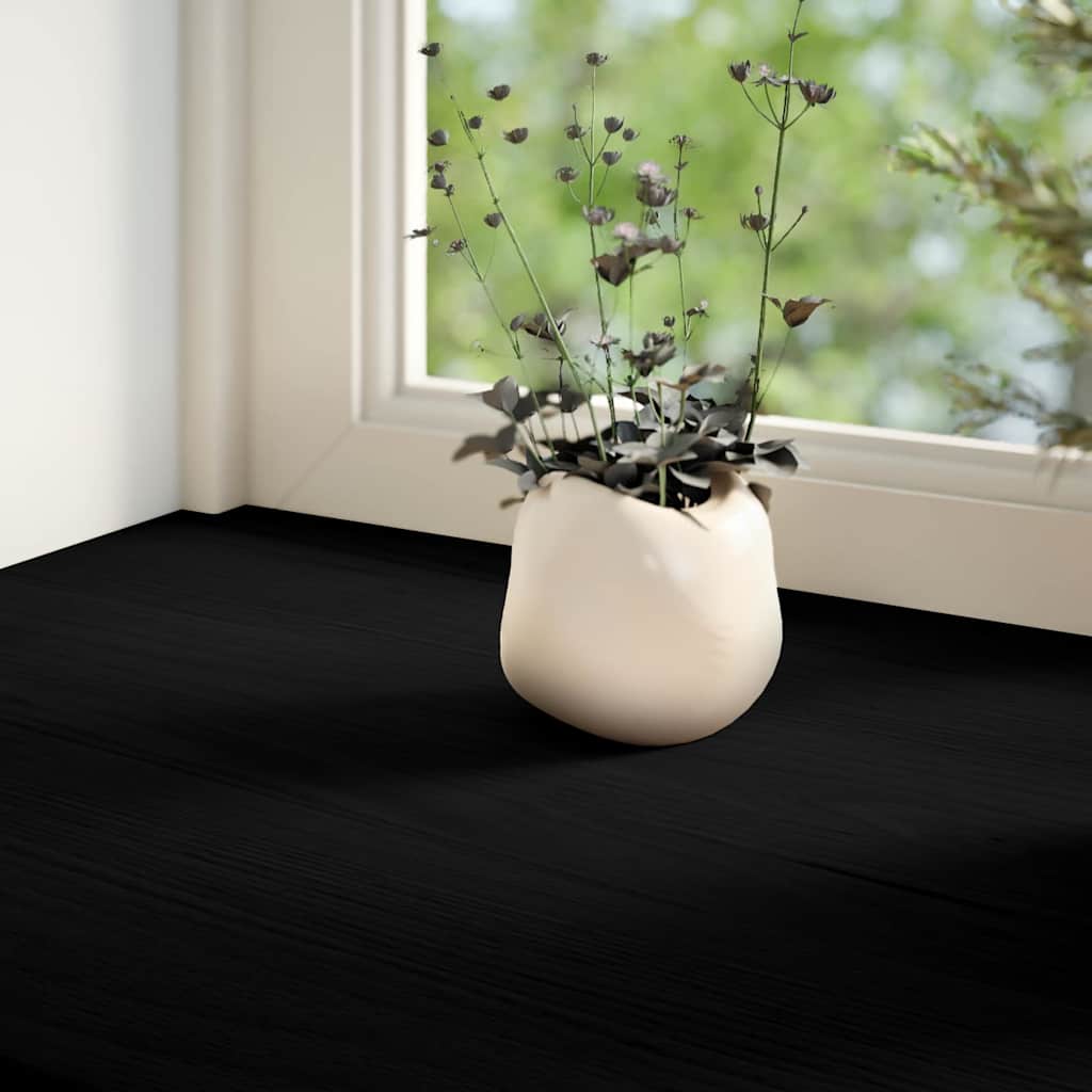 Vidaxx vindueskarme 2 stk 160x20x2 cm massiv eg mørkebrun