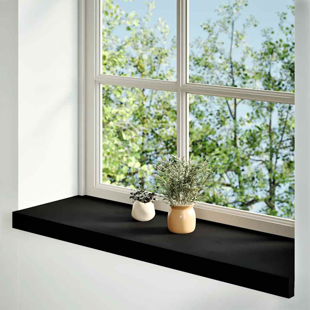 Vidaxx vindueskarme 2 stk 80x30x2 cm massiv eg mørkebrun