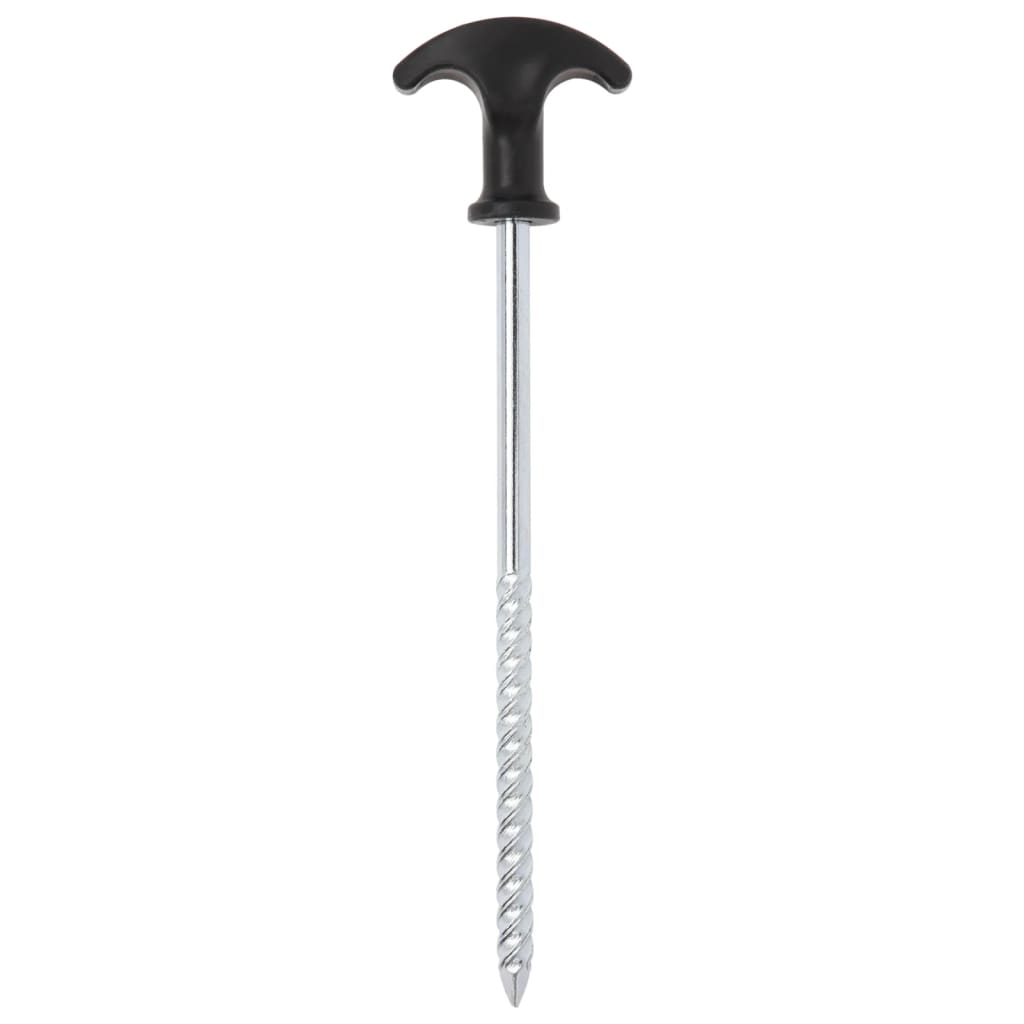 Vidaxl teltpløkker 24 stk ø7 mm 20 cm galvaniseret stål