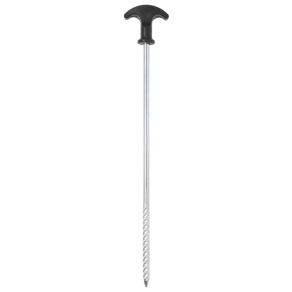 Vidaxl teltpløkker 12 stk ø7 mm 30 cm galvaniseret stål