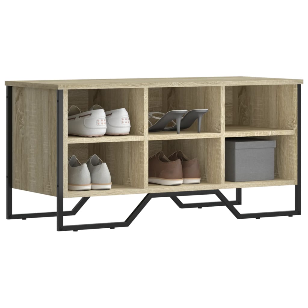 Vidaxx skoskab 90x38x45,5 cm konstrueret træ sonoma eg-farvet