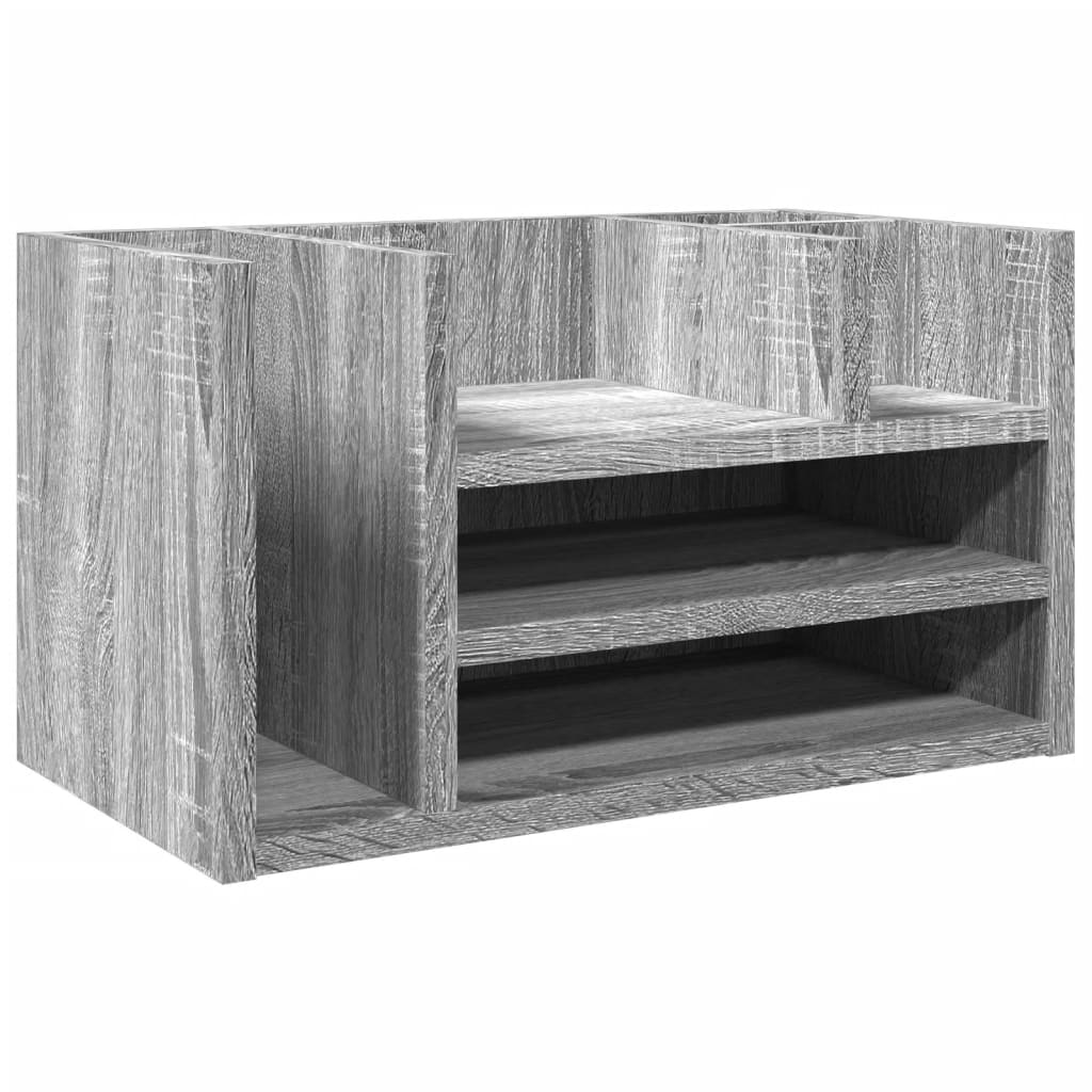Vidaxx skrivebordsorganisator 44,5x24x25 cm konstrueret træ, grå sonoma eg