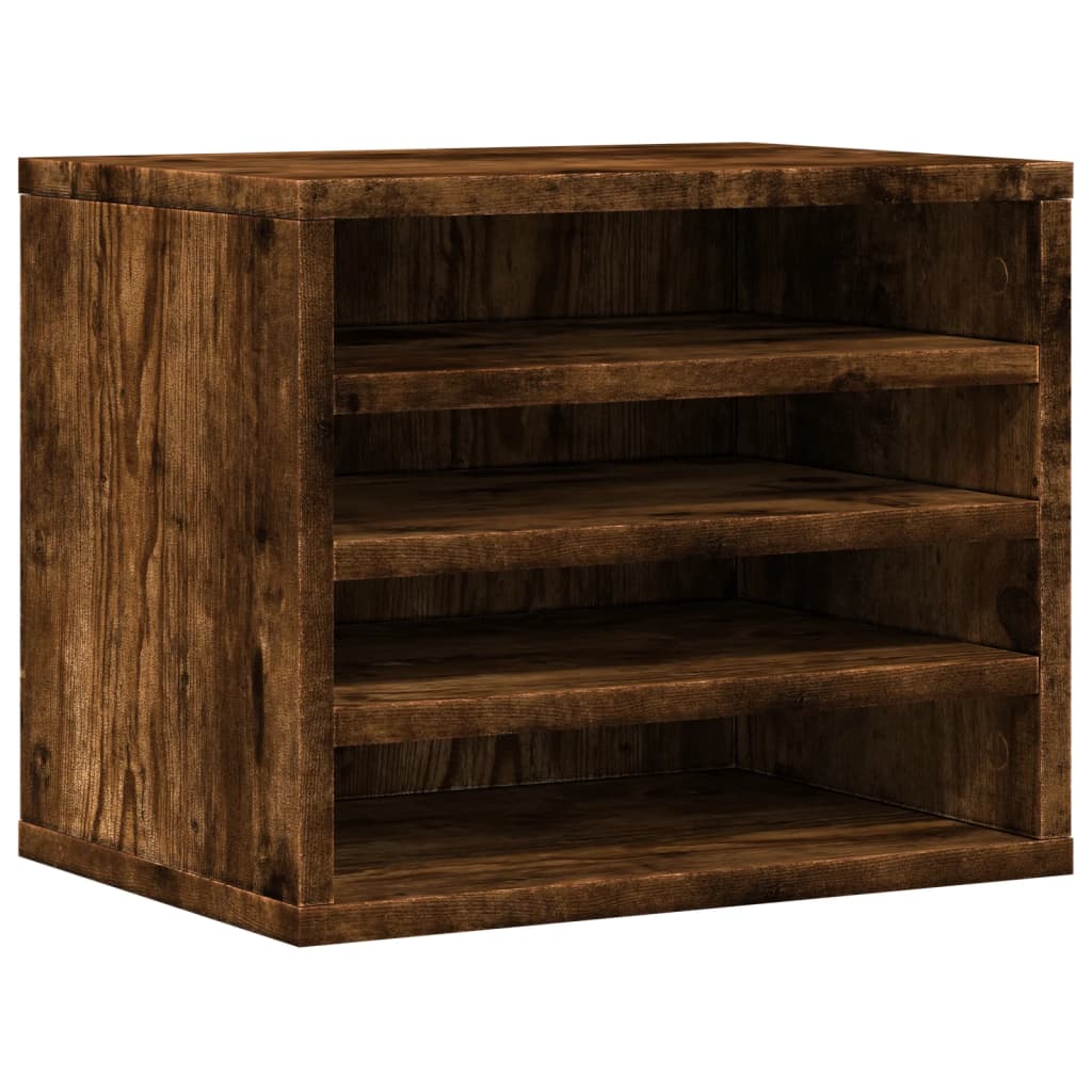 Vidaxx skrivebordsarrangør 36x26x29,5 cm forarbejdet træ, røget eg farve