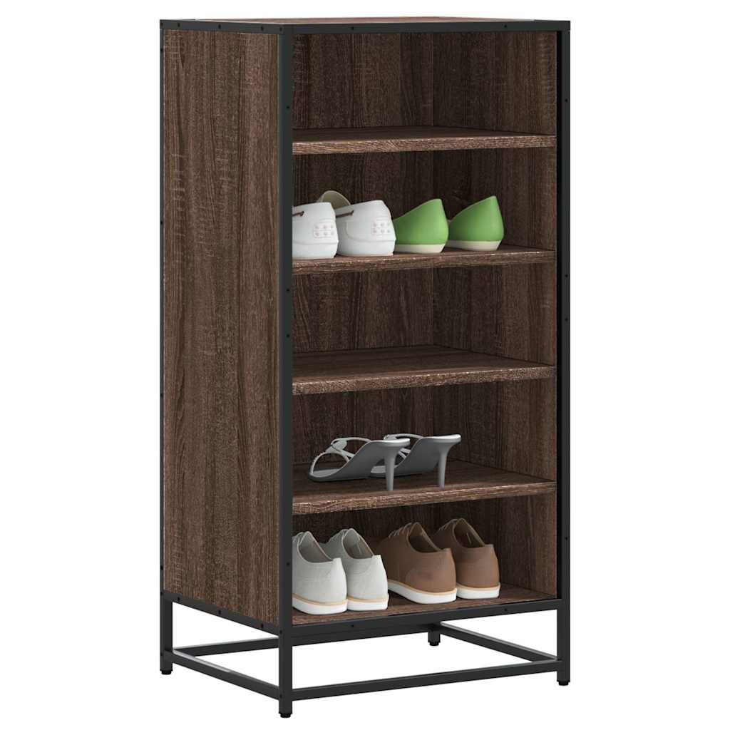 Vidaxx skohylde 48x38x97,5 cm færdigt træ, brun eg