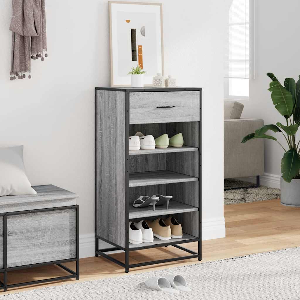 Vidaxx skohylde 48x38x97,5 cm færdig trægrå sonoma eg farve