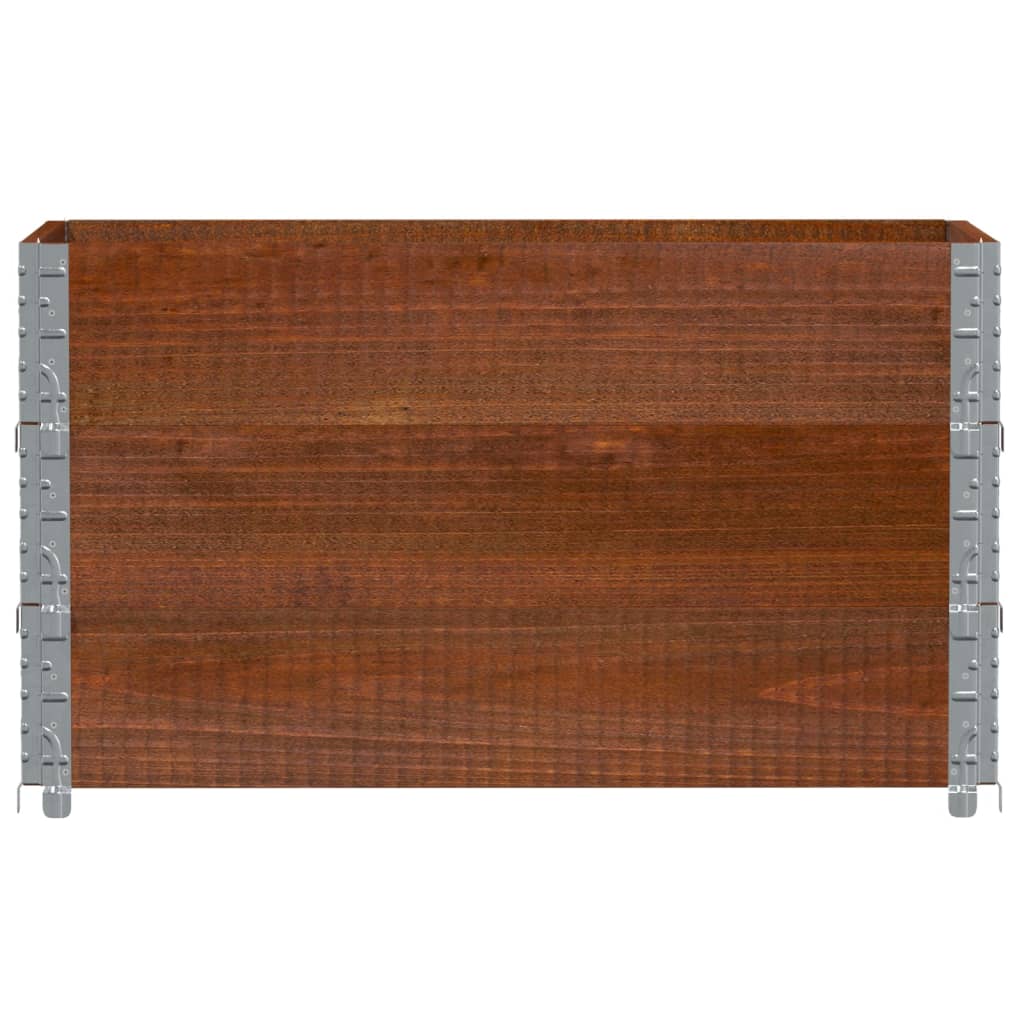 VidaXL Palletoprammer 3 stk 100x50 cm massiv fyrretræ brun