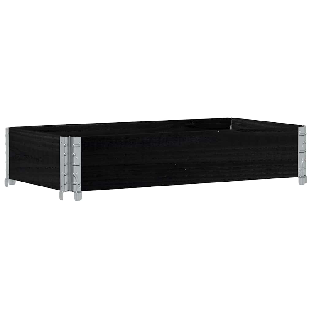 Vidaxx plantekasse 100x50 cm massiv fyrretræ sort