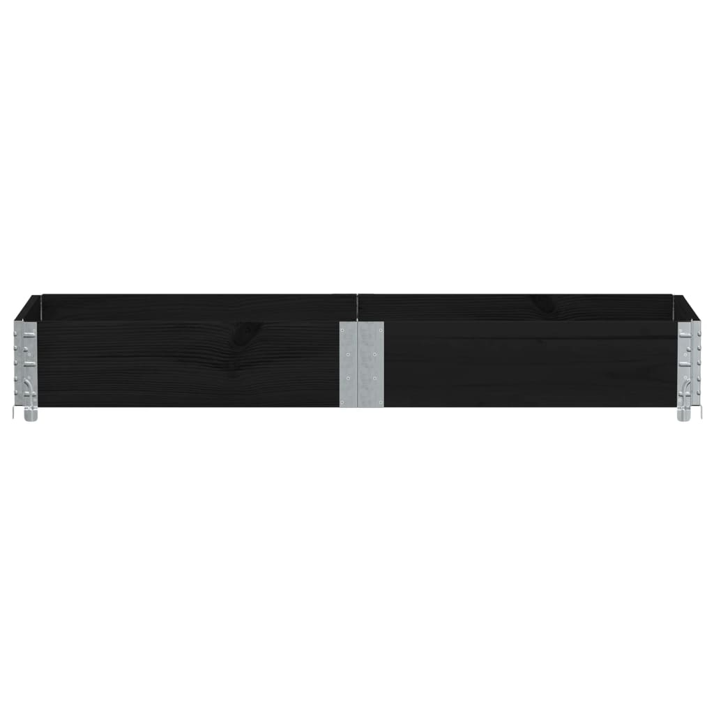 Vidaxx plantekasse 150x50 cm massiv fyrretræ sort