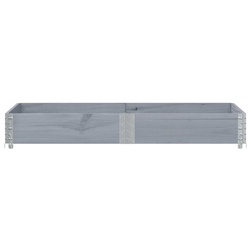 Vidaxx plantekasse 150x100 cm massiv fyrretræ grå