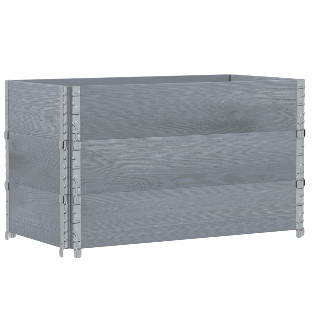 VidaXL Plantekasse 100x50 cm massiv fyrretræ grå