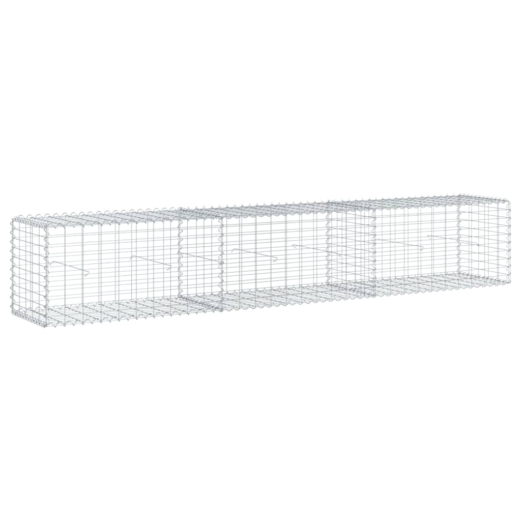 Vidaxx gabion 300x50x50 cm galvaniseret jern sølvfarvet
