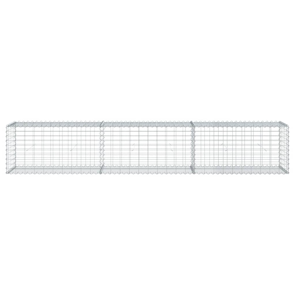 Vidaxx gabion 300x50x50 cm galvaniseret jern sølvfarvet