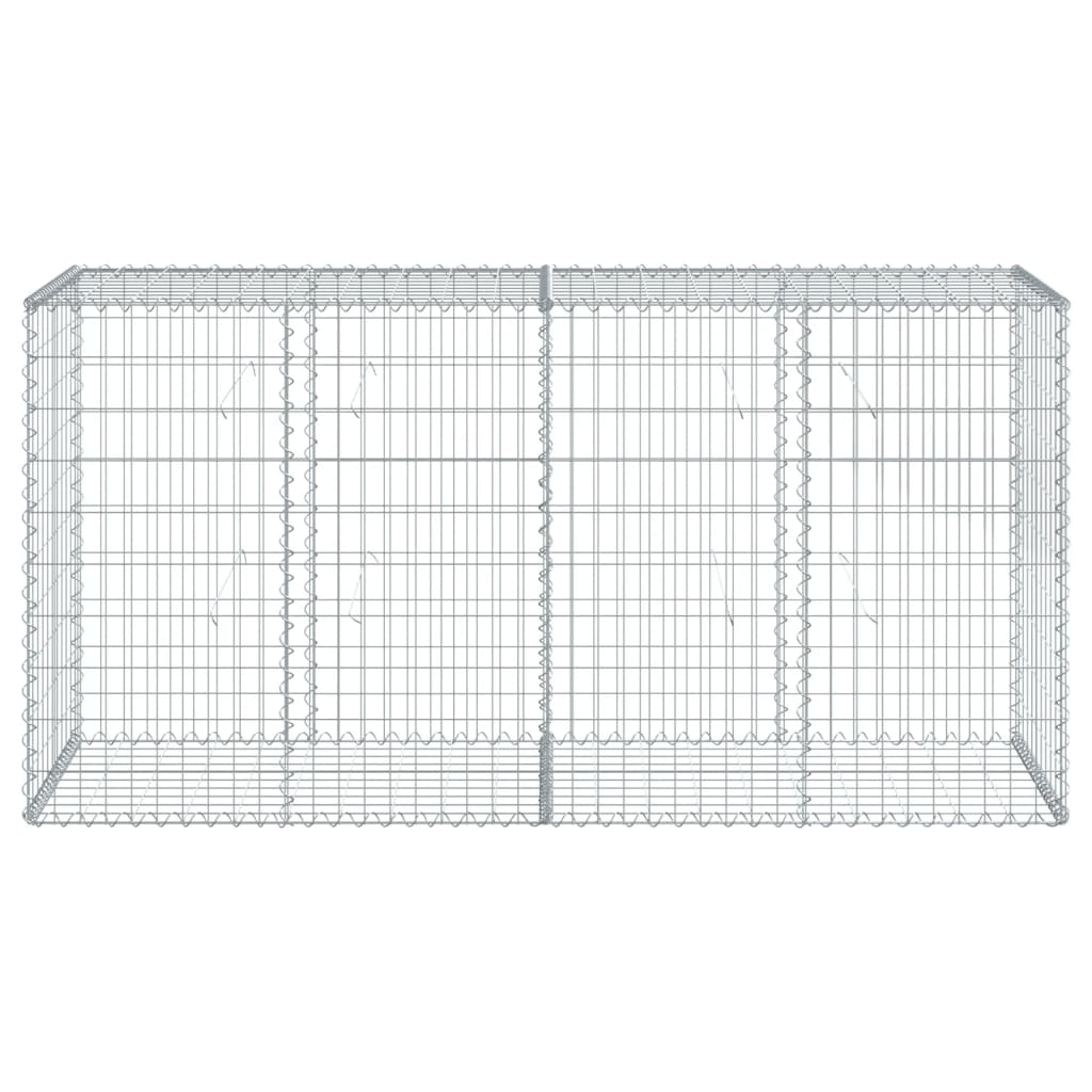 Vidaxx gabion 200x50x100 cm galvaniseret jern sølvfarvet